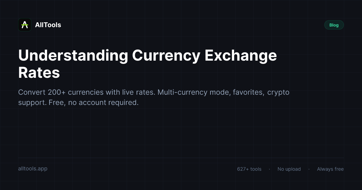 Understanding Currency Exchange Rates — free browser tool guide